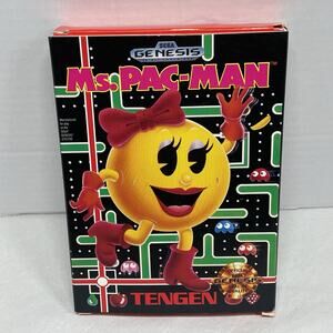 Sega Genesis Game Ms. Pac-Man CIB Complete In Box